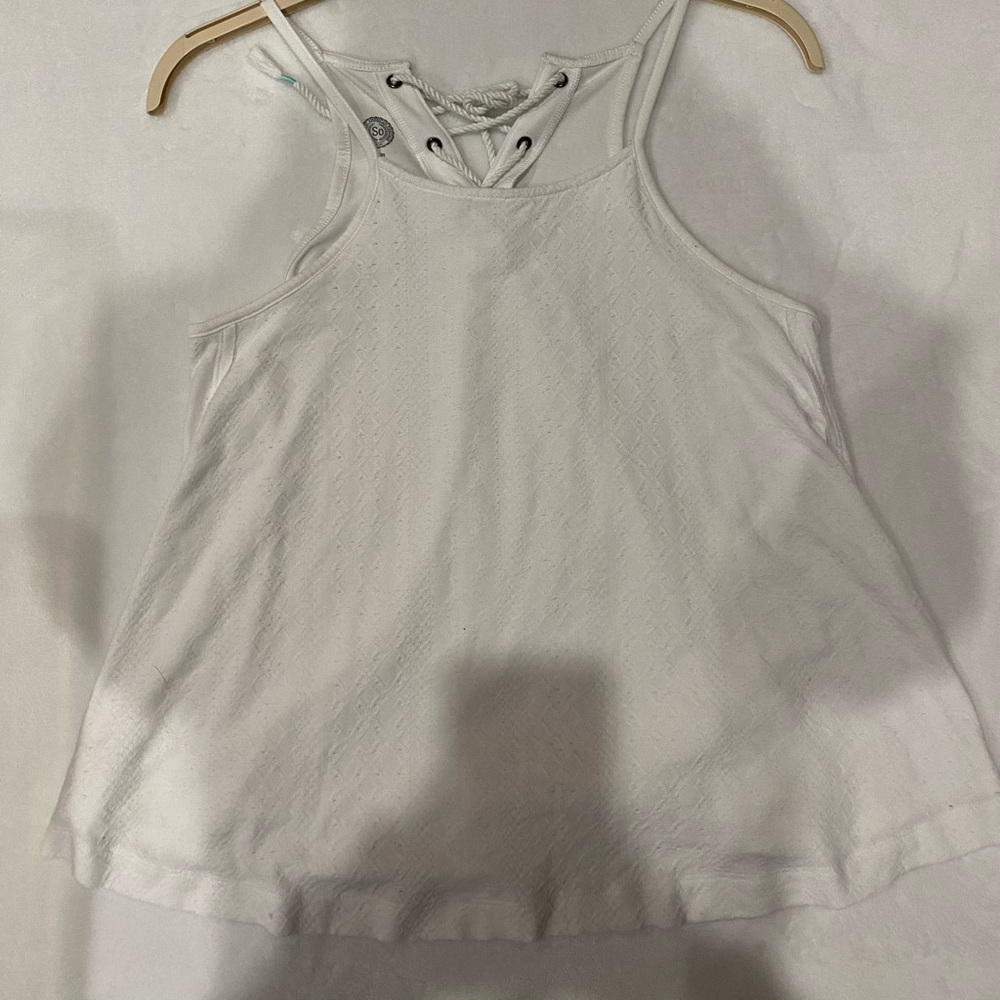 Lace up flowy tank